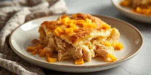 Cheesy Rotisserie Chicken Crescent Casserole