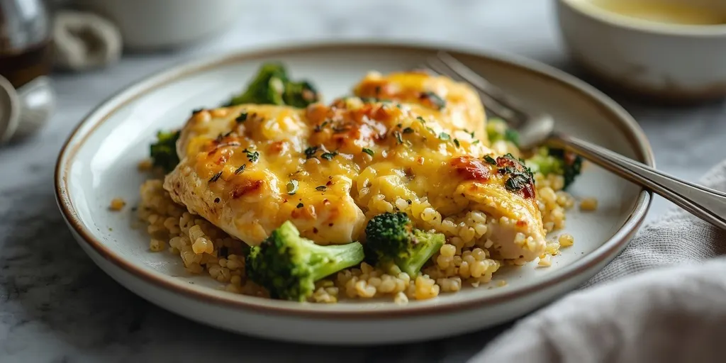 chicken broccoli farro gratin recipe