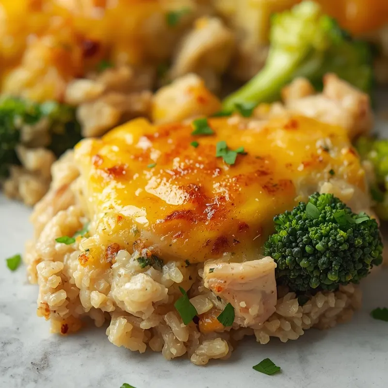 Golden Chicken Broccoli Farro Gratin Golden Chicken Broccoli Farro Gratin