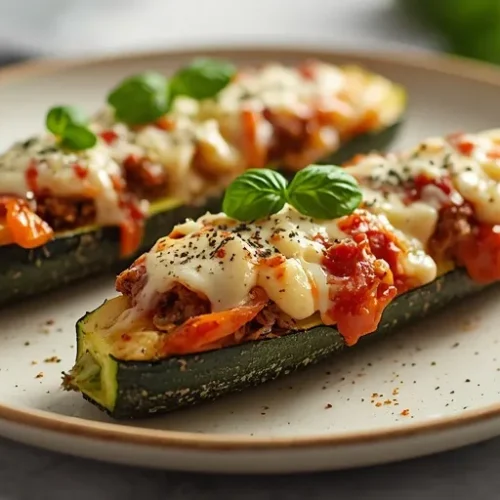 cottage cheese beef zucchini boats recipe