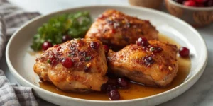 Juicy Cranberry Maple Chicken Thighs