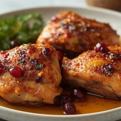 cranberry maple chicken thighs recipe