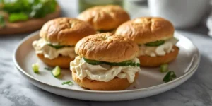 Creamy Chicken Cucumber Finger Sandwiches