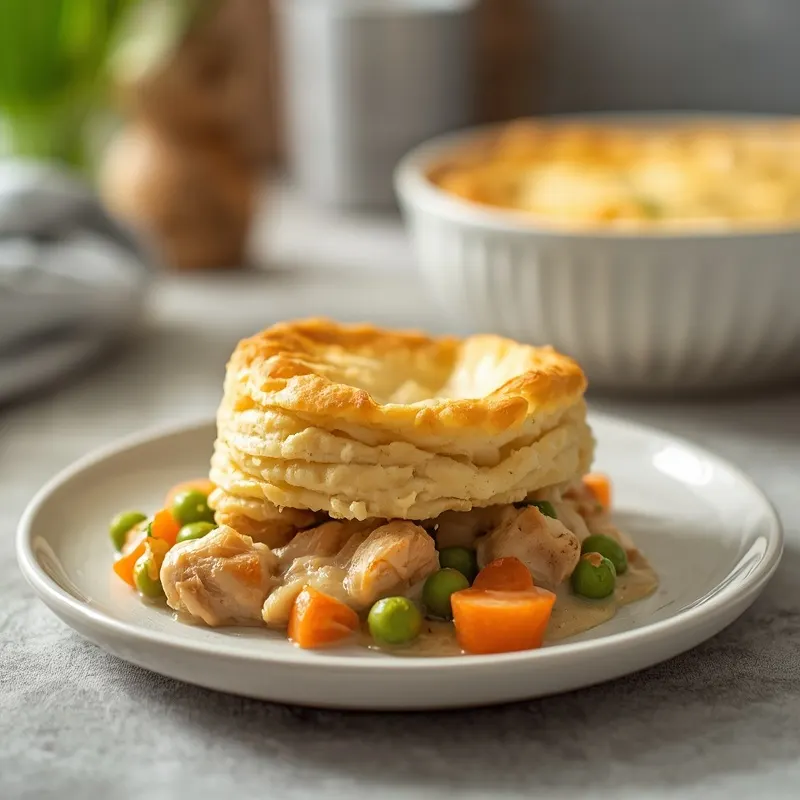 Creamy Chicken Pot Pie Biscuit Bake Creamy Chicken Pot Pie Biscuit Bake