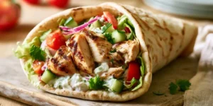 Colorful Mediterranean Chicken Gyro Lunch Boxes