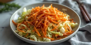 Crispy Cabbage Carrot Sesame Salad