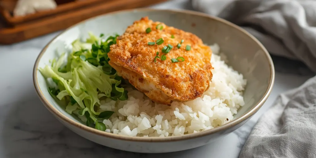 crispy cod and cabbage rice bowls recipe