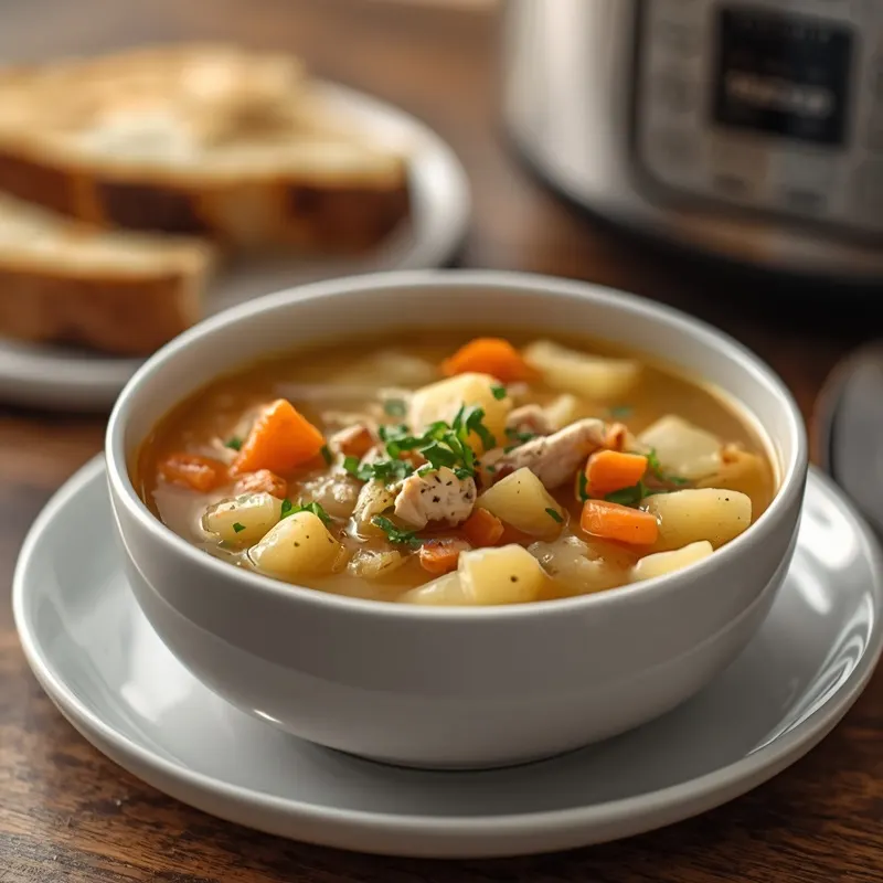 Hearty Crockpot Chicken Potato Soup