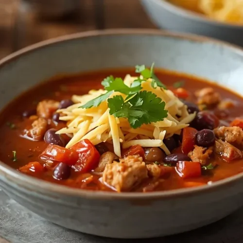 crockpot chicken taco soup recipe