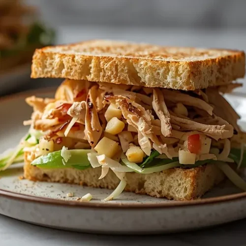 crunchy apple slaw chicken sandwiches recipe