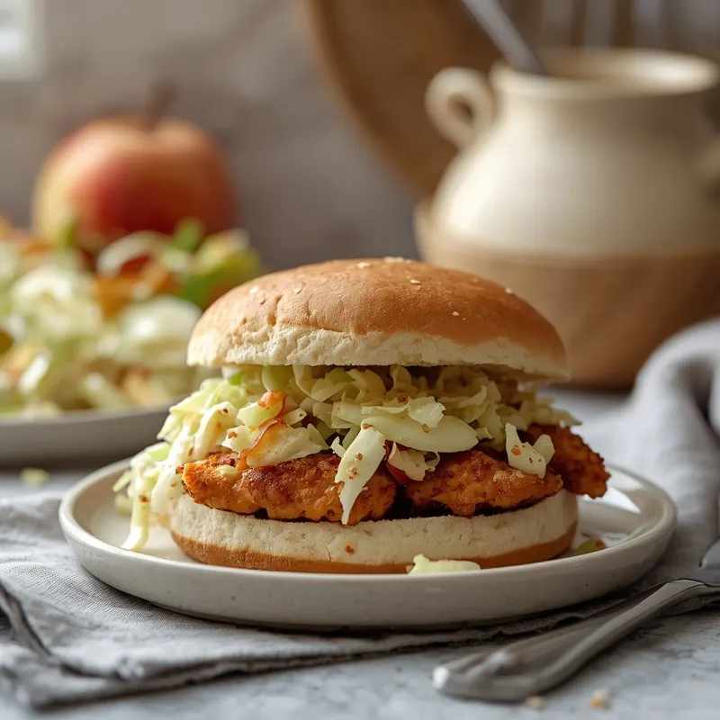 Fresh Crunchy Apple Slaw Chicken Sandwiches Fresh Crunchy Apple Slaw Chicken Sandwiches