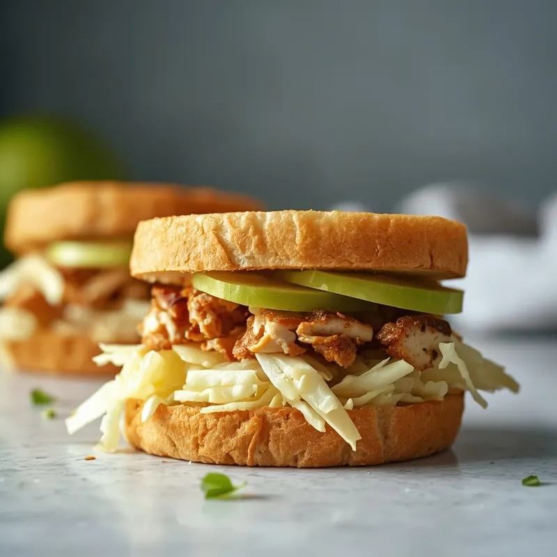 Fresh Crunchy Apple Slaw Chicken Sandwiches Fresh Crunchy Apple Slaw Chicken Sandwiches