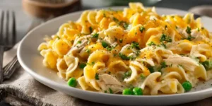 Creamy Rotisserie Chicken Noodle Casserole