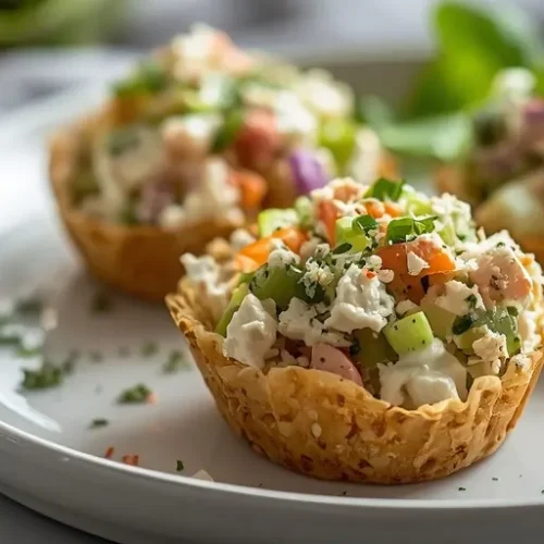 greek yogurt ranch chicken salad cups recipe