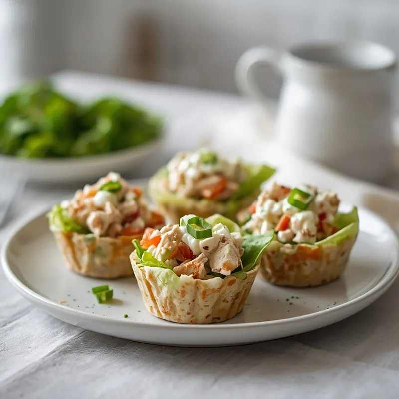 Creamy Greek Yogurt Ranch Chicken Salad Cups Creamy Greek Yogurt Ranch Chicken Salad Cups