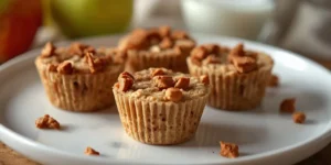 Golden Healthy Apple Pie Oatmeal Cups