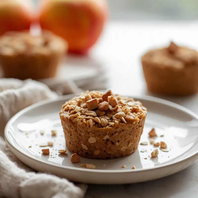 Golden Healthy Apple Pie Oatmeal Cups Golden Healthy Apple Pie Oatmeal Cups