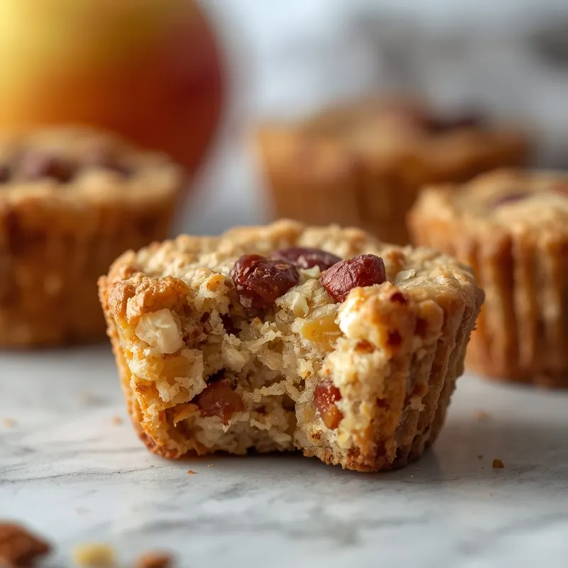 Golden Healthy Apple Pie Oatmeal Cups Golden Healthy Apple Pie Oatmeal Cups