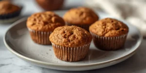Golden Healthy Cinnamon Sweet Potato Muffins