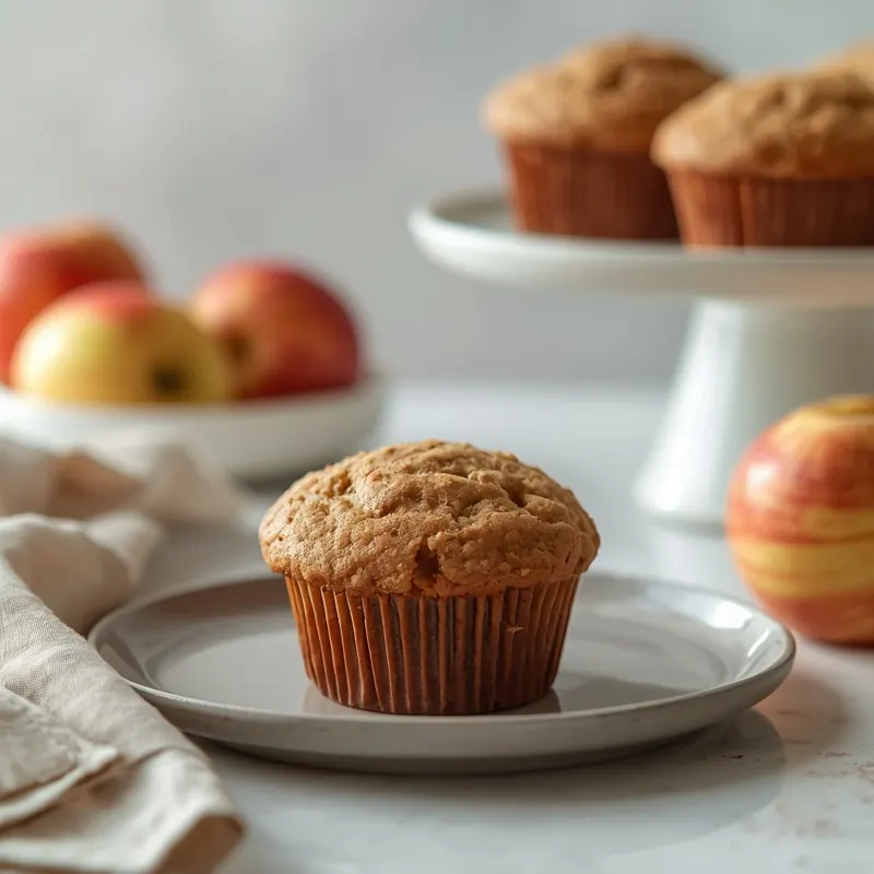 Golden High Protein Apple Cinnamon Muffins