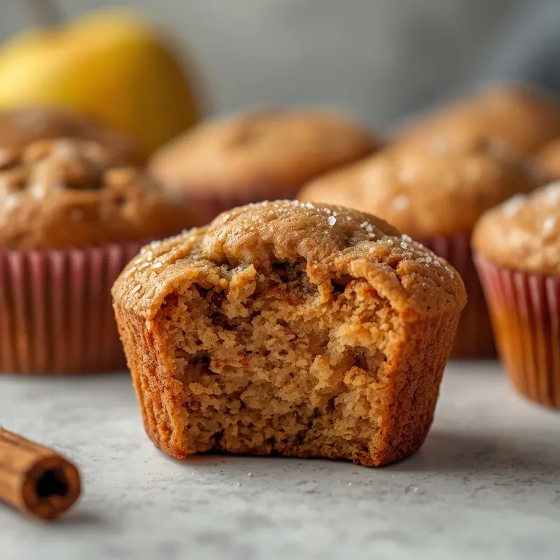 Golden High Protein Apple Cinnamon Muffins