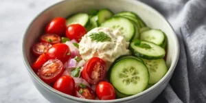 Creamy High Protein Cottage Cheese Cucumber Bowls