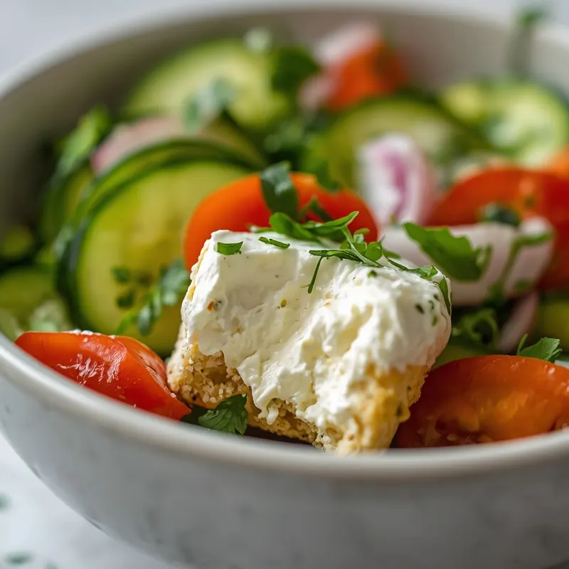 Creamy High Protein Cottage Cheese Cucumber Bowls