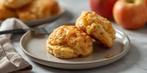 Golden Homemade Apple Cheddar Breakfast Biscuits