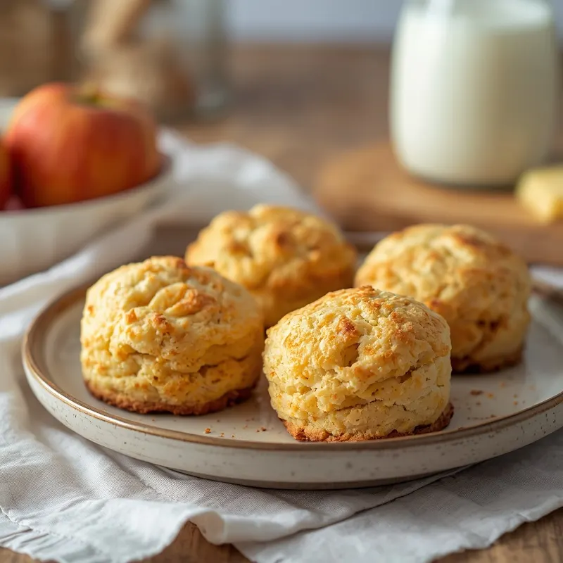 Golden Homemade Apple Cheddar Breakfast Biscuits Golden Homemade Apple Cheddar Breakfast Biscuits