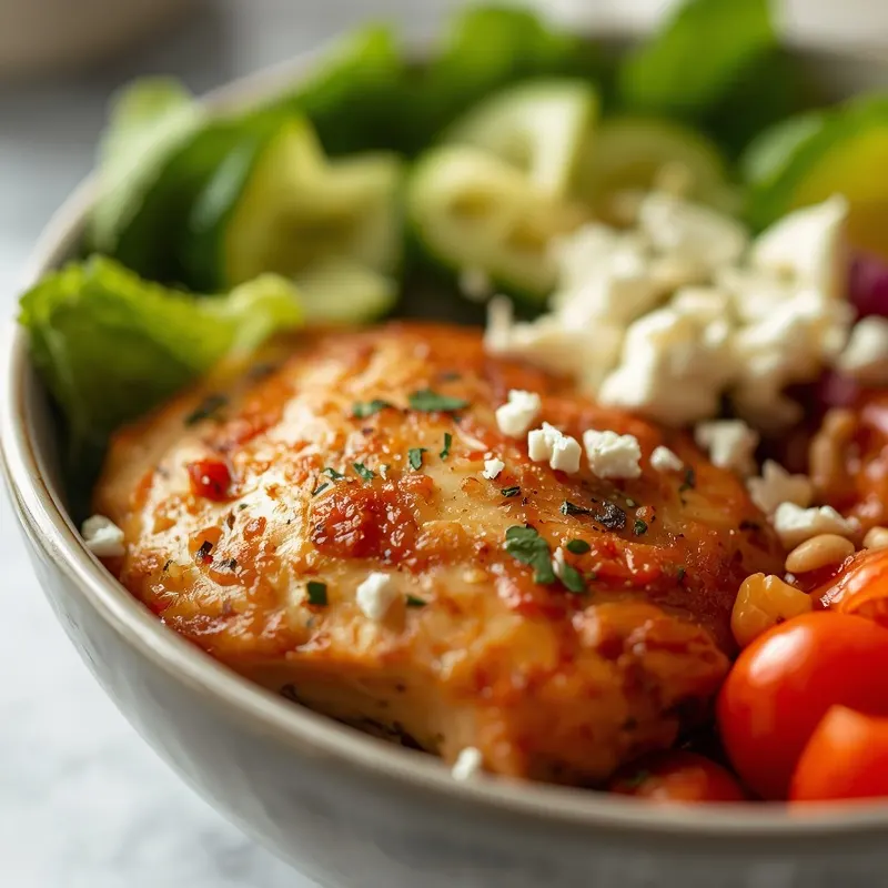 Colorful Meal Prep Chicken Feta Cucumber Bowls Colorful Meal Prep Chicken Feta Cucumber Bowls
