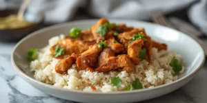 Colorful Meal Prep Chicken Shawarma Rice Boxes