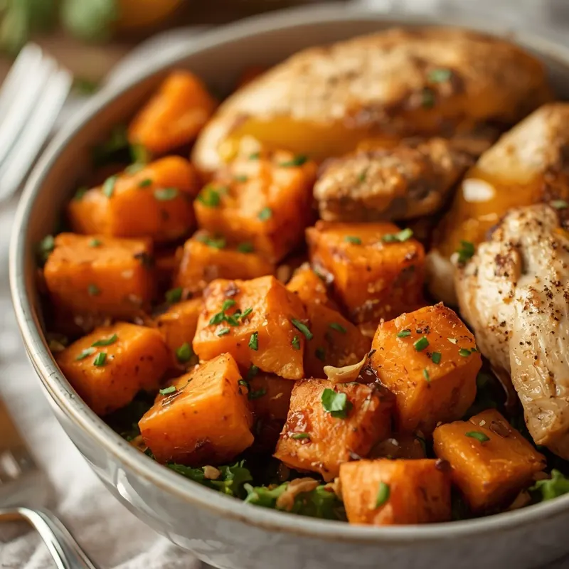 Fresh Meal Prep Fall Harvest Chicken Bowls