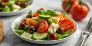 Colorful Meal Prep Greek Cucumber Feta Salad Boxes