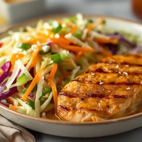 meal prep honey mustard chicken slaw bowls recipe