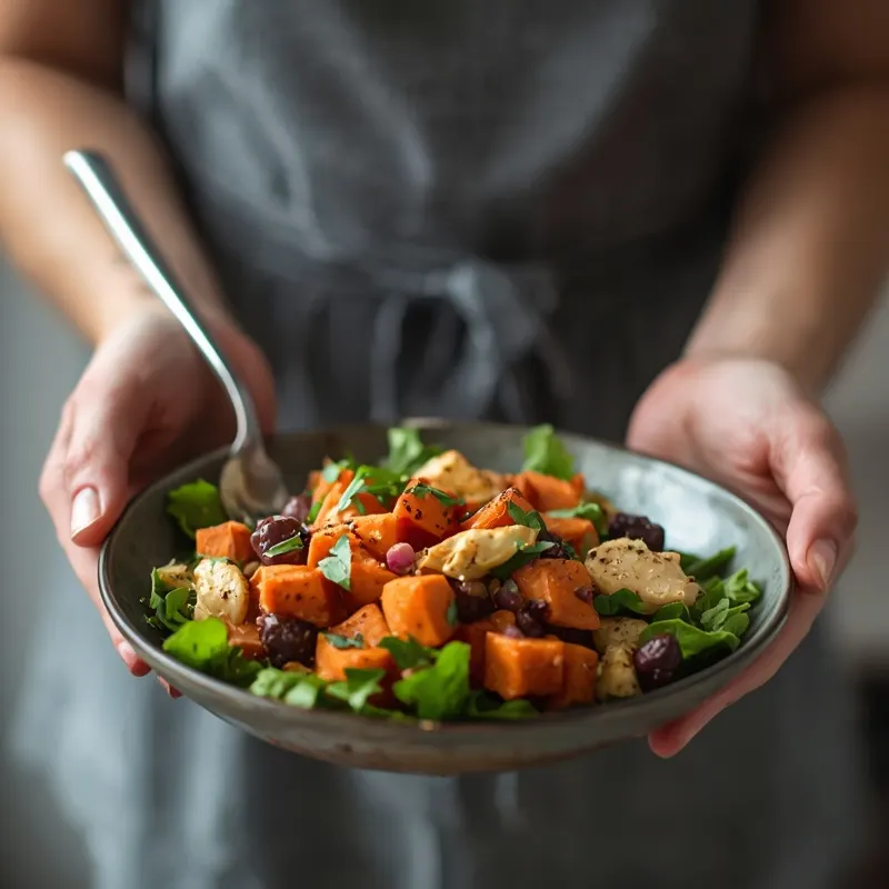 Colorful Meal Prep Roasted Sweet Potato Chicken Salad Colorful Meal Prep Roasted Sweet Potato Chicken Salad