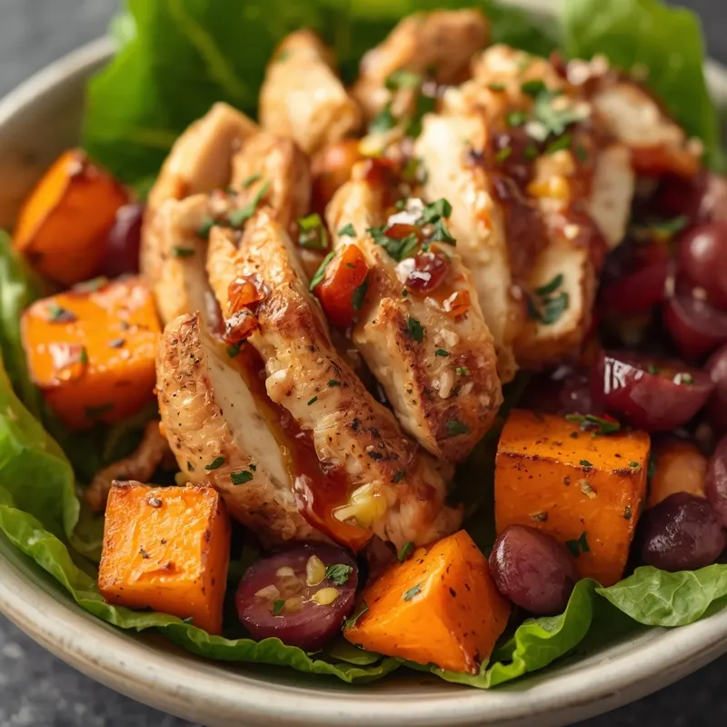 Colorful Meal Prep Roasted Sweet Potato Chicken Salad Colorful Meal Prep Roasted Sweet Potato Chicken Salad