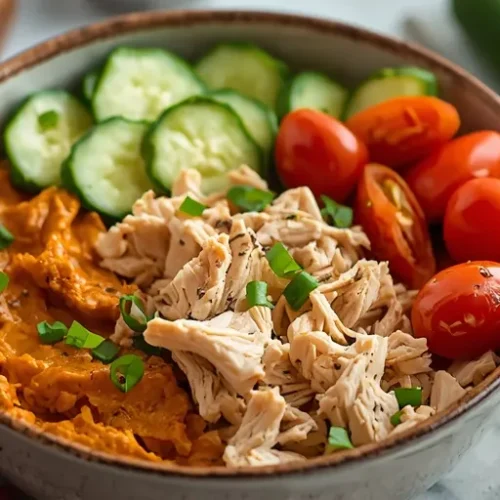 meal prep rotisserie chicken hummus bowls recipe