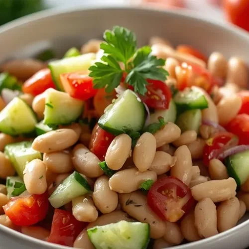 meal prep white bean cucumber salad recipe