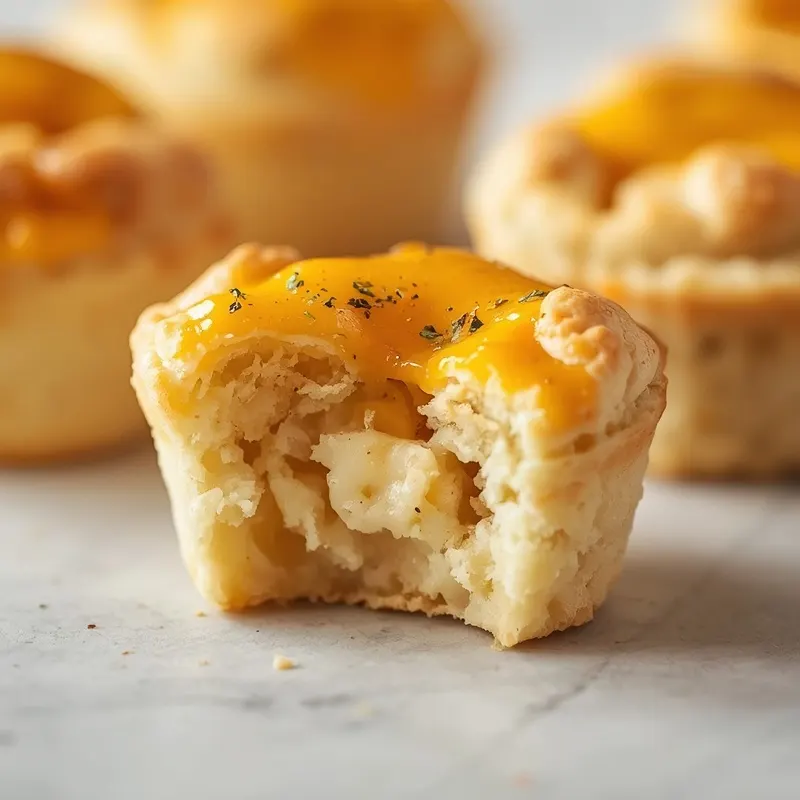 Cheesy Mini Chicken Pot Pie Biscuit Cups