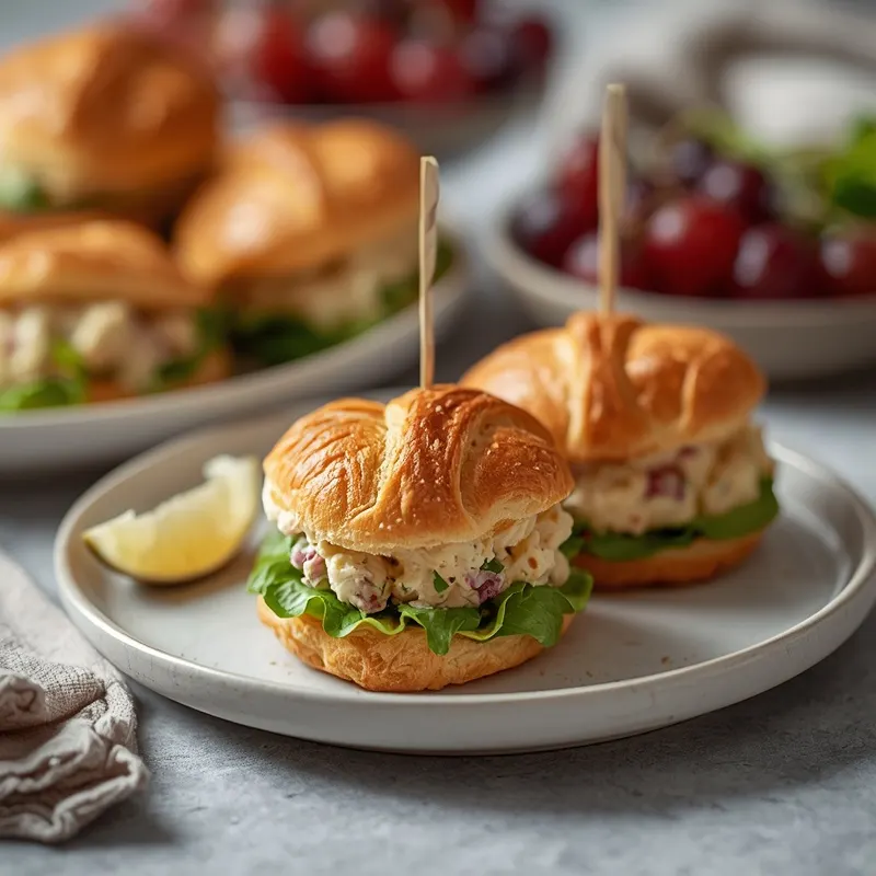 Fresh Mini Chicken Salad Croissant Sliders