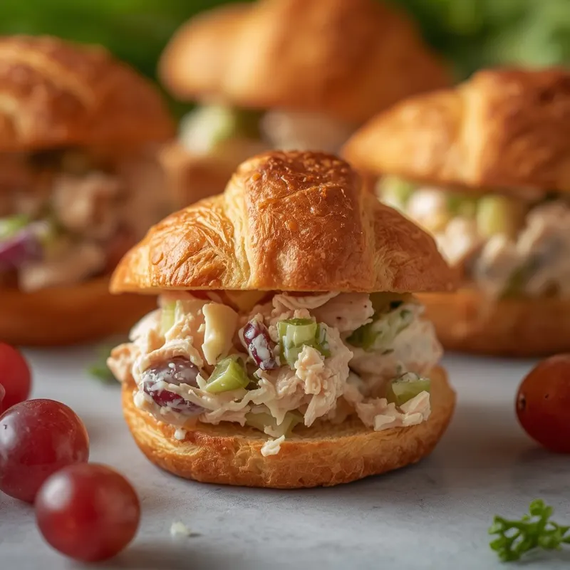 Fresh Mini Chicken Salad Croissant Sliders