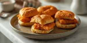 Golden Mini Crispy Fish Sliders