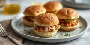 Golden Mini Crispy Salmon Sliders