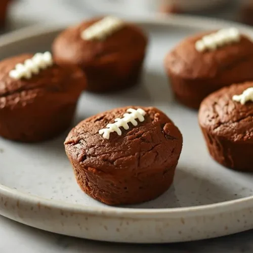 mini football brownie cups recipe