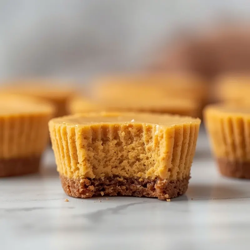Smooth No Bake Mini Pumpkin Cheesecake Cups