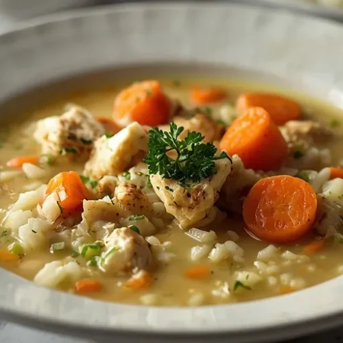one pot creamy chicken and rice soup recipe