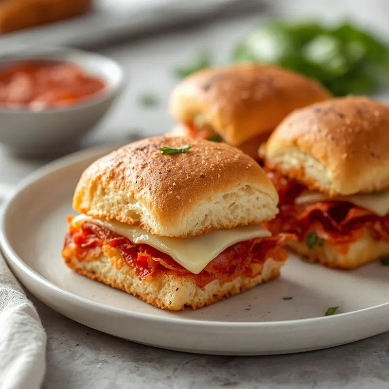 Golden Pepperoni Pizza Grilled Cheese Sliders Golden Pepperoni Pizza Grilled Cheese Sliders