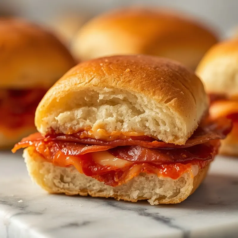 Golden Pepperoni Pizza Grilled Cheese Sliders Golden Pepperoni Pizza Grilled Cheese Sliders
