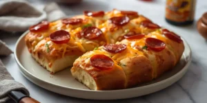 Golden Pepperoni Pull Apart Pizza Bread