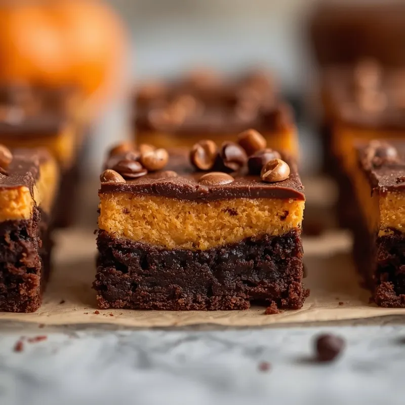 Creamy Pumpkin Cheesecake Brownie Bars Creamy Pumpkin Cheesecake Brownie Bars